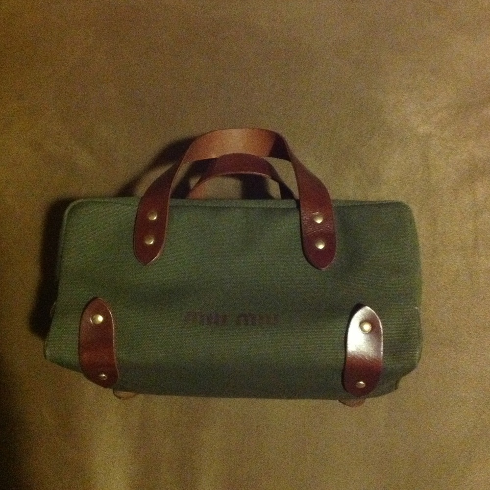 COPY - Authentic Miu Miu bag in military green